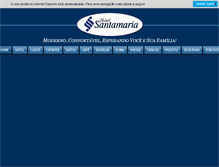 Tablet Screenshot of hotelsantamariaguaruja.com.br